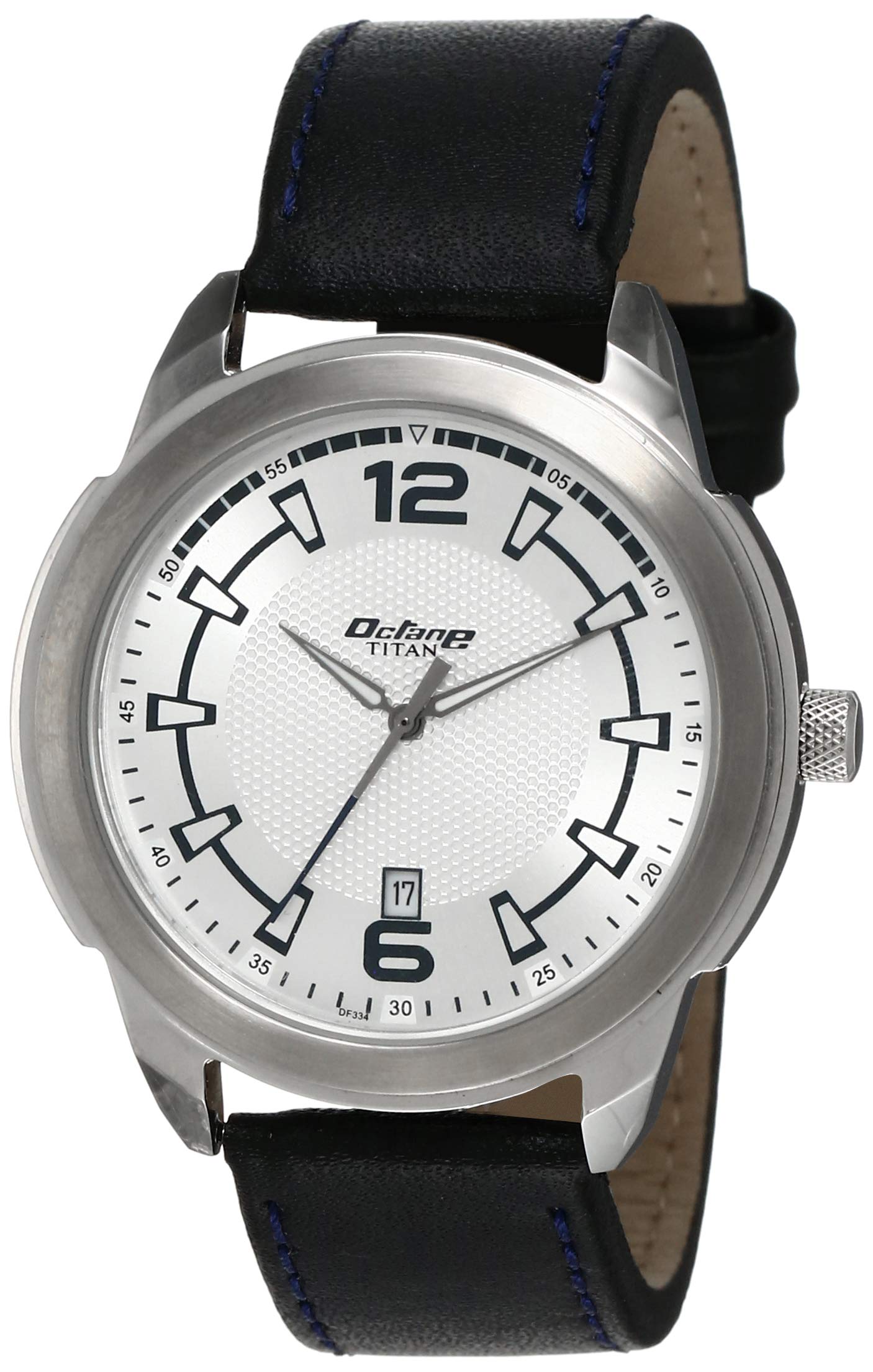 Titan Mens Analog Silver Dial Black Band Leather Watch (B01BVB5E0C) Amazon Price History, Amazon Price Tracker