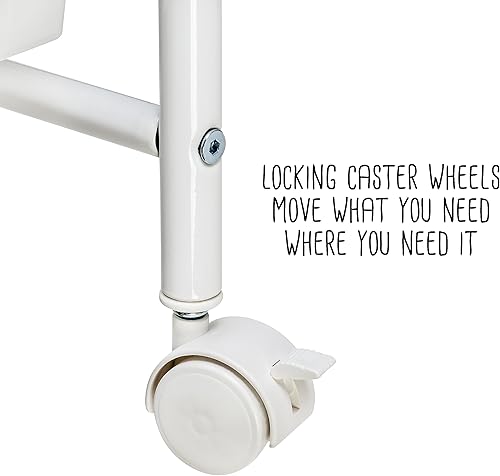 Miniatura 5 de Honey Can Do CRT-09106 - Carrito de almacenamiento de metal con 15 cajones, color blanco