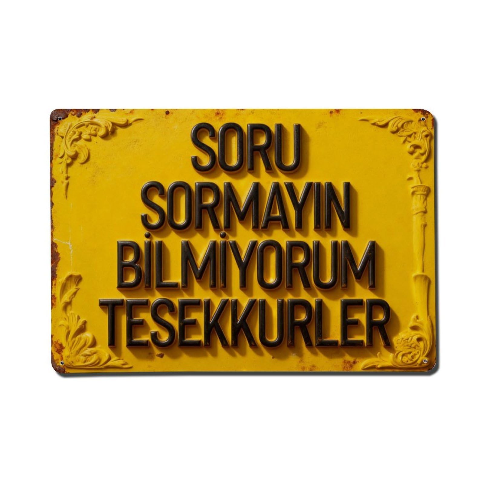 Don't Ask, I Don't Know Thank You Metal Tin Sign Plaque