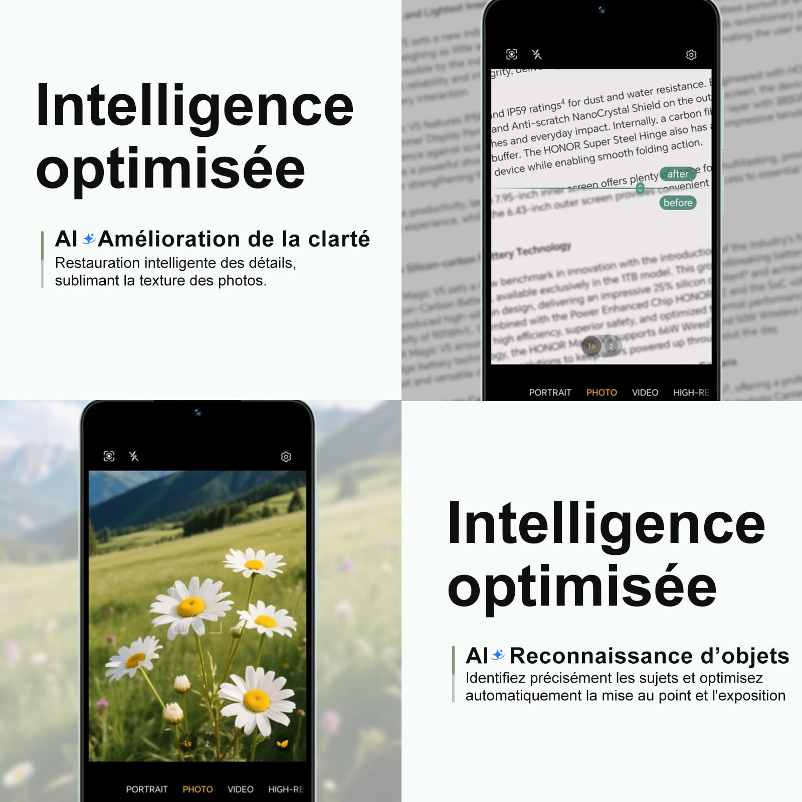 HONOR X5c Plus Smartphone, Écran Lumineux 6,74 Pouces 90Hz, Batterie 5130 mAh Longue Durée, 256GB Stockage, Double Appareil Photo 50 MP, Processeur 8 Cœurs (Ocean Cyan, 256, GB, Go, 4)