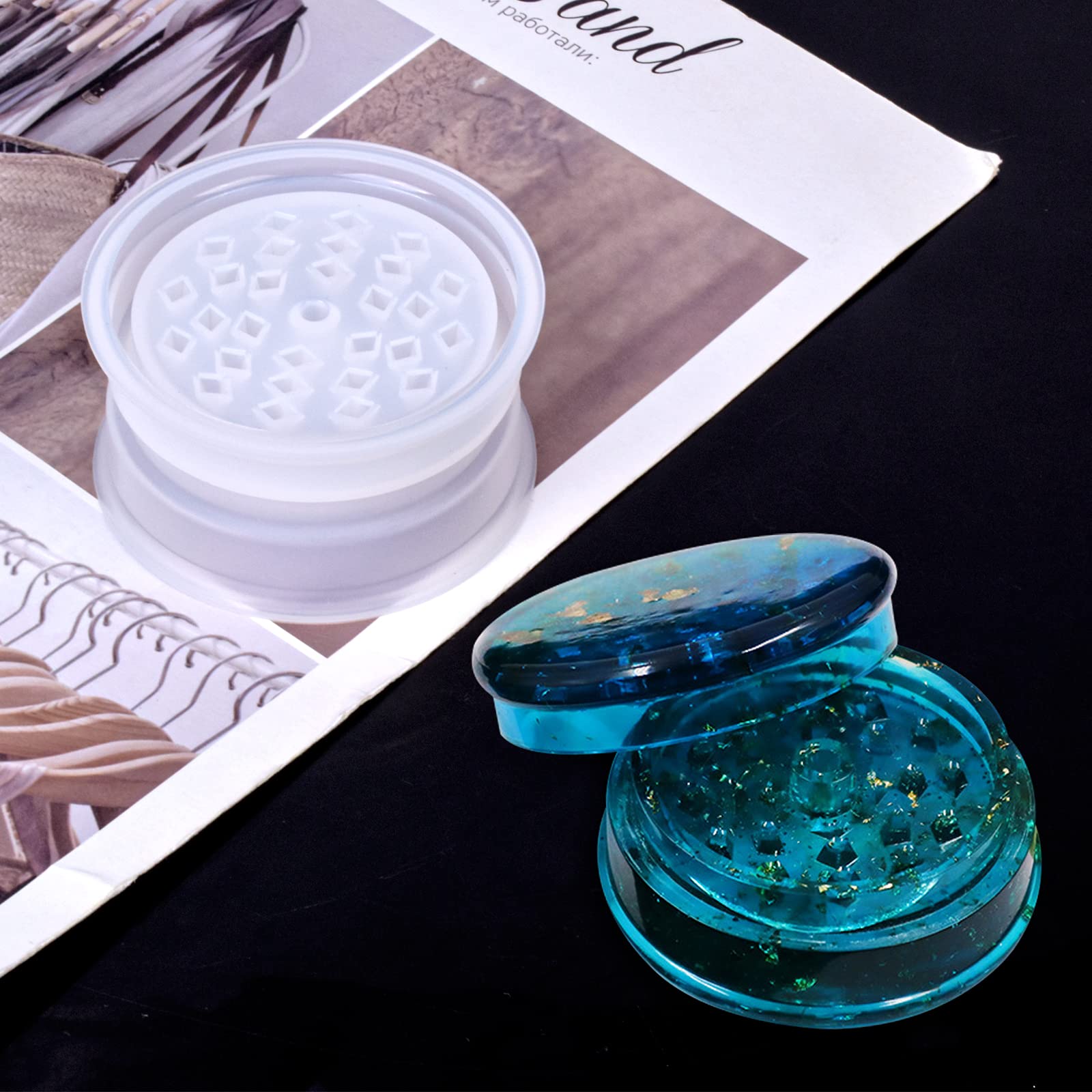 Resina Shaker Forma Sabbie mobili Versare Silicone epossidico Stampo Resina Epoxy Gioielli Stampi Per Pendenti Artigianato