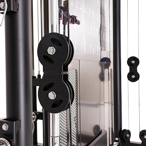 Miniatura 7 de Equipo de gimnasio en casa Altas Strength Máquina Smith con sistema de poleas, banco de sentadillas de gimnasio, barra de dominadas, entrenamiento