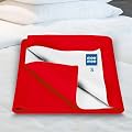 Mee Mee Reusable Water Proof Cotton Bed Protector Sheet/Extra Absorbent Mat/Dry Sheets/Urine Sheet/Dry Mat(Small, Red)(5