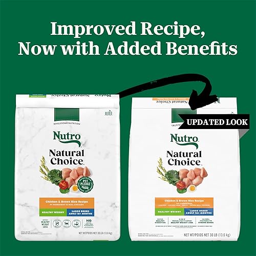 Miniatura 2 de Nutro Natural Choice Large Breed Healthy Weight Dog Food, Chicken & Brown Rice Recipe, 30 lb. Bag