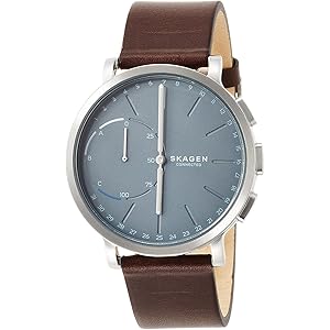 SKAGEN スカーゲン 腕時計 HAGEN CONNECTED ハイブリッドスマートウォッチ SKT1110 ブルー/ブラウンバンド メンズ  [並行輸入品]