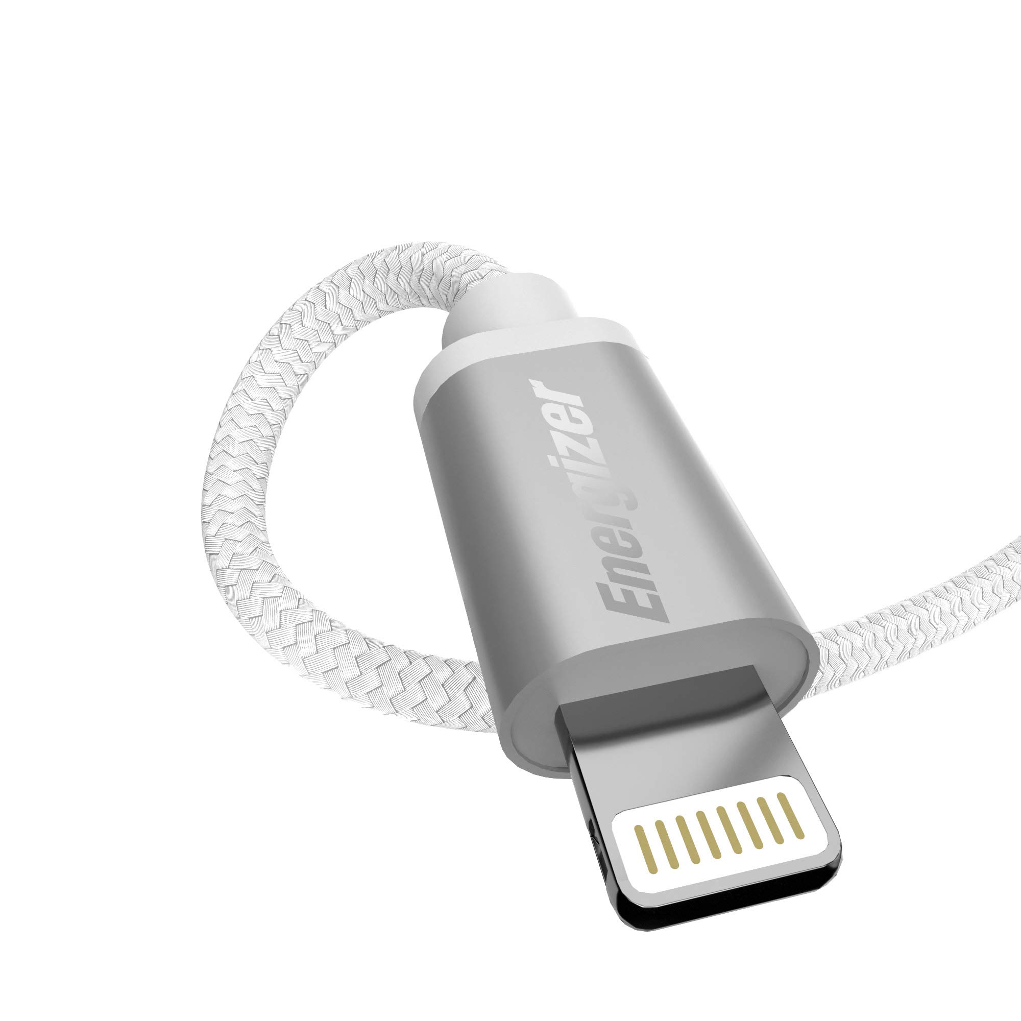 Premier Accessory Group Energizer iPhone Charger Lightning Cable 6ft MFi  Fast Charging Sync Charge Apple Smartphone Cord, Lavender Purple Nylon