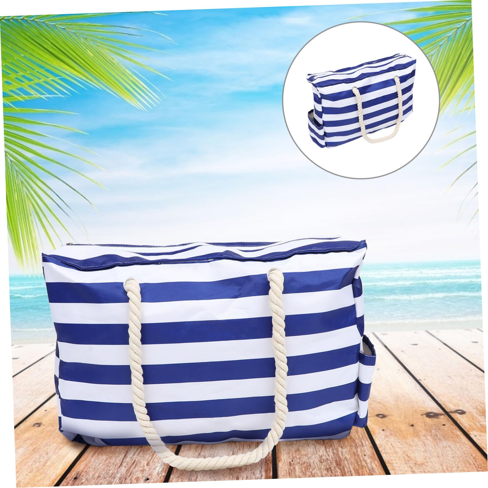 PACKOVE Bolsa de Playa Grande Bolsa de Playa para Viajes Capacidad para Toallas y Ropa Mar