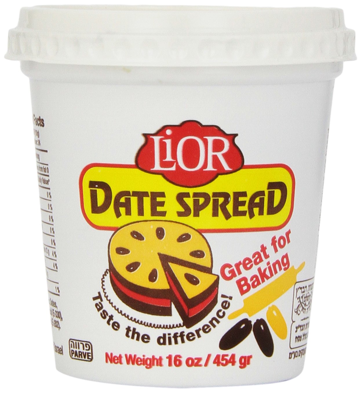 LiOR Date Spread, 16-Ounce Jars (Pack of 6)