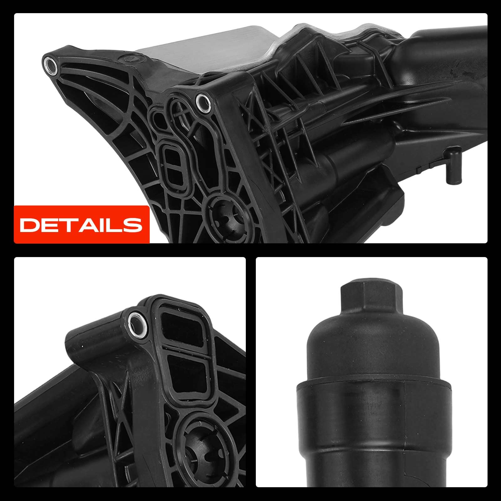 Frankberg Enfriador de aceite del motor 11428586673 | Compatible con: 6 Gran Turismo G32, Serie 7 G11 G12, Serie 5 F10, Serie 1 F20, 4 Cabriolet F33 F83, 1 Furgoneta F20