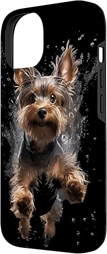 Miniatura 5 de Funda submarina para iPhone 13 Pro Max Yorkshire Terrier buceo para perros