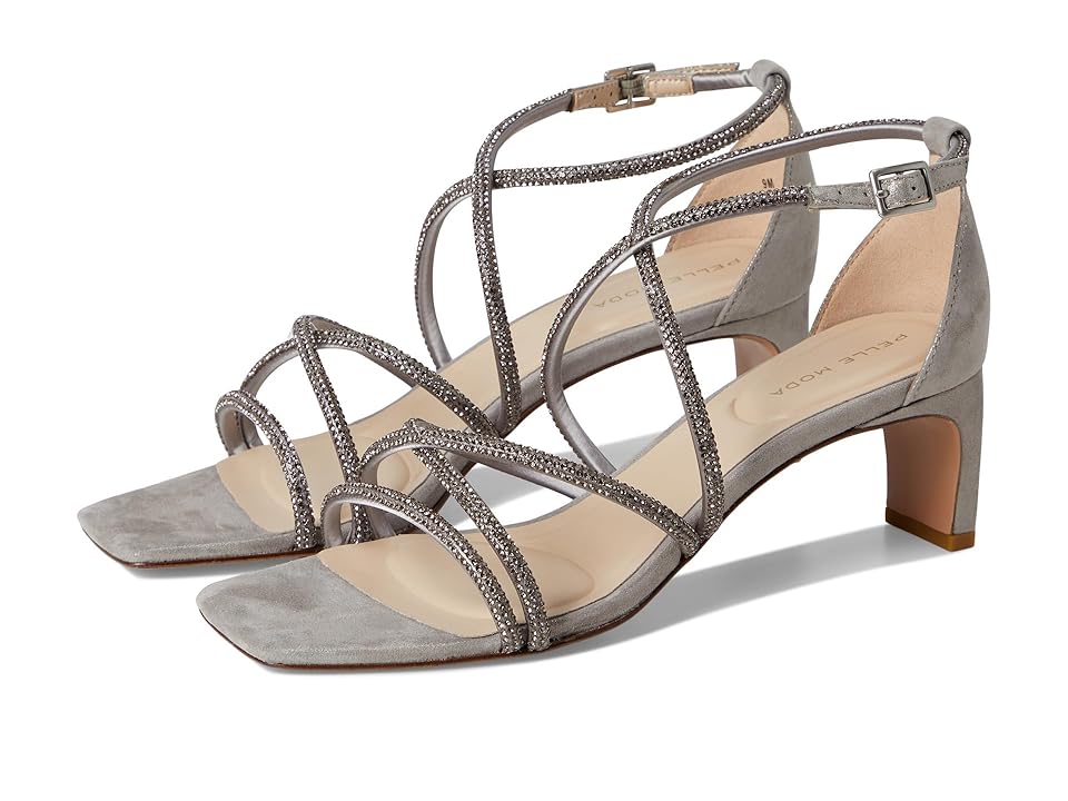 Pelle Moda Teena Sandal Women's Sandals Pewter : 9 M, Leather