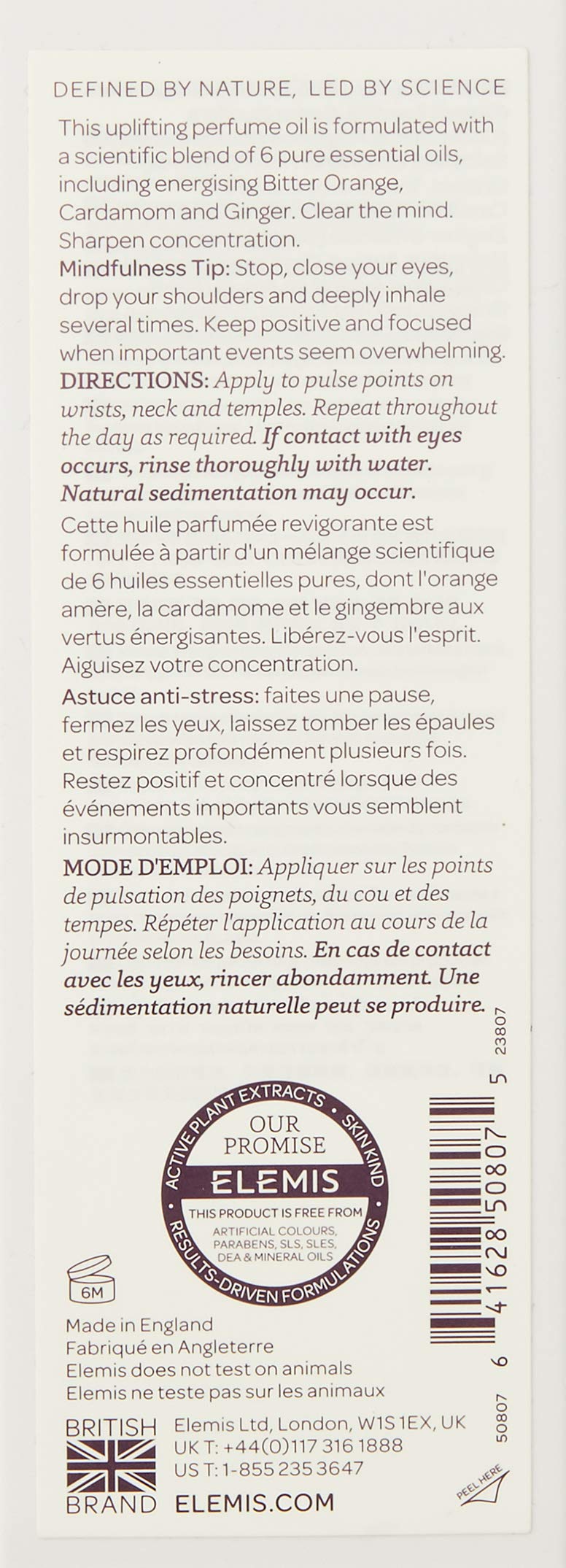 ELEMIS Life Elixirs Clarity Perfume Oil 