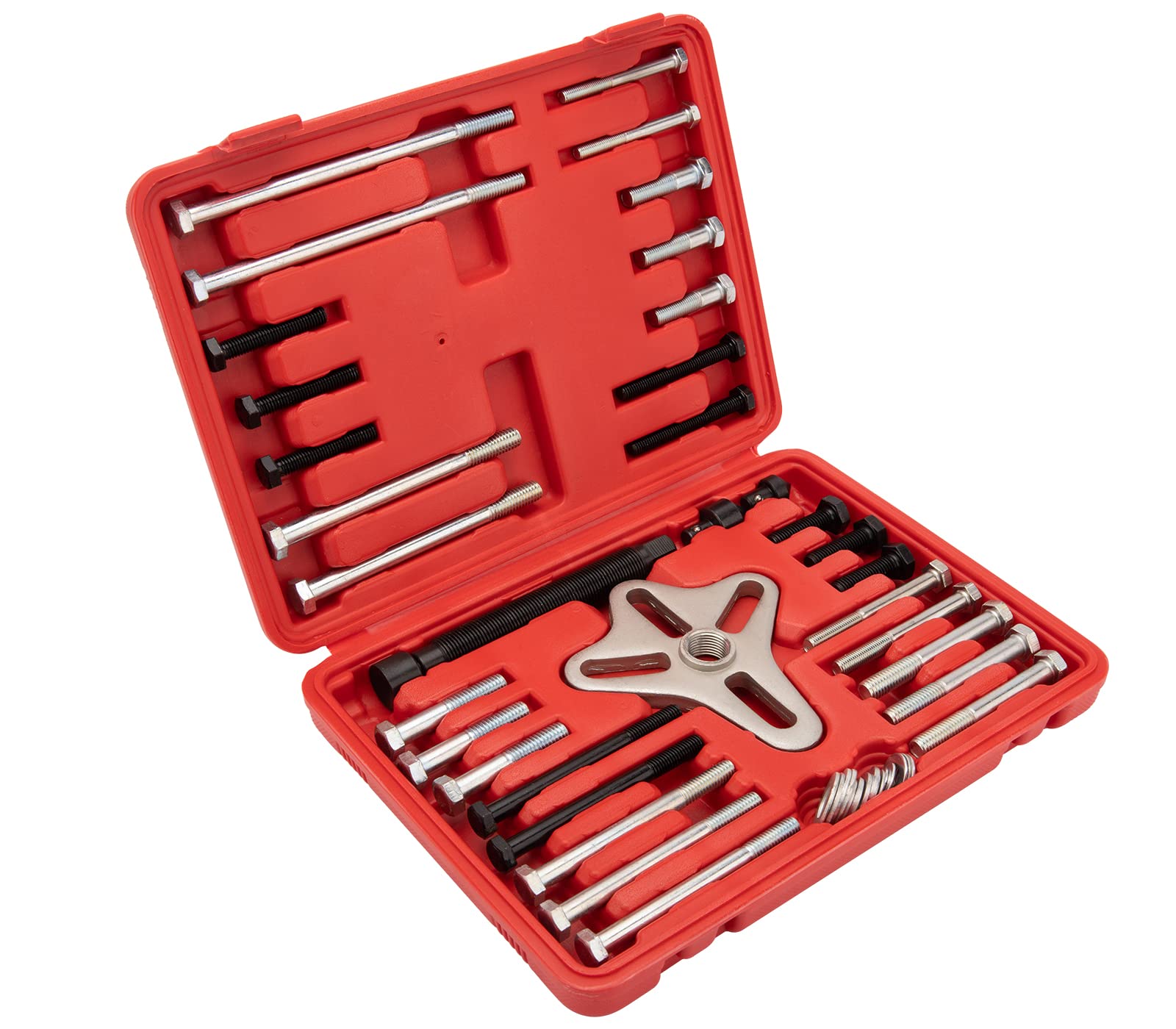 KELEN Steering Wheel Puller Kit, Harmonic Balancer Puller Set, Steering Wheel Puller Tool Set, Crankshaft Pulley Puller 46Pcs