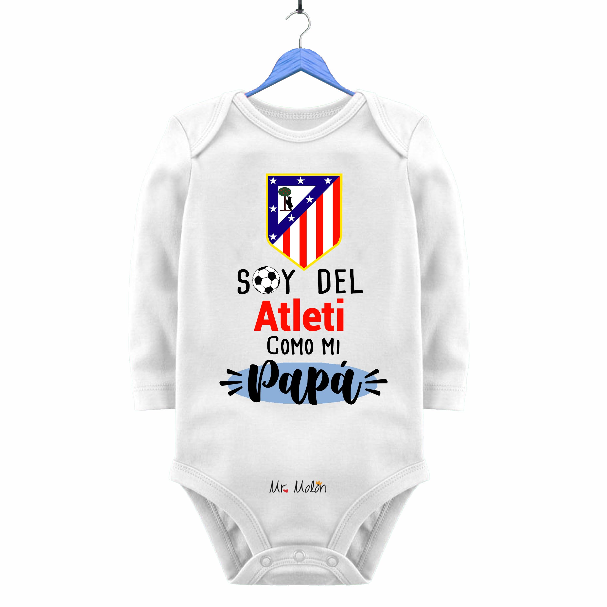 BODY BEBE ATLETI: SOY DEL ATLETI COMO MI PAPÁ