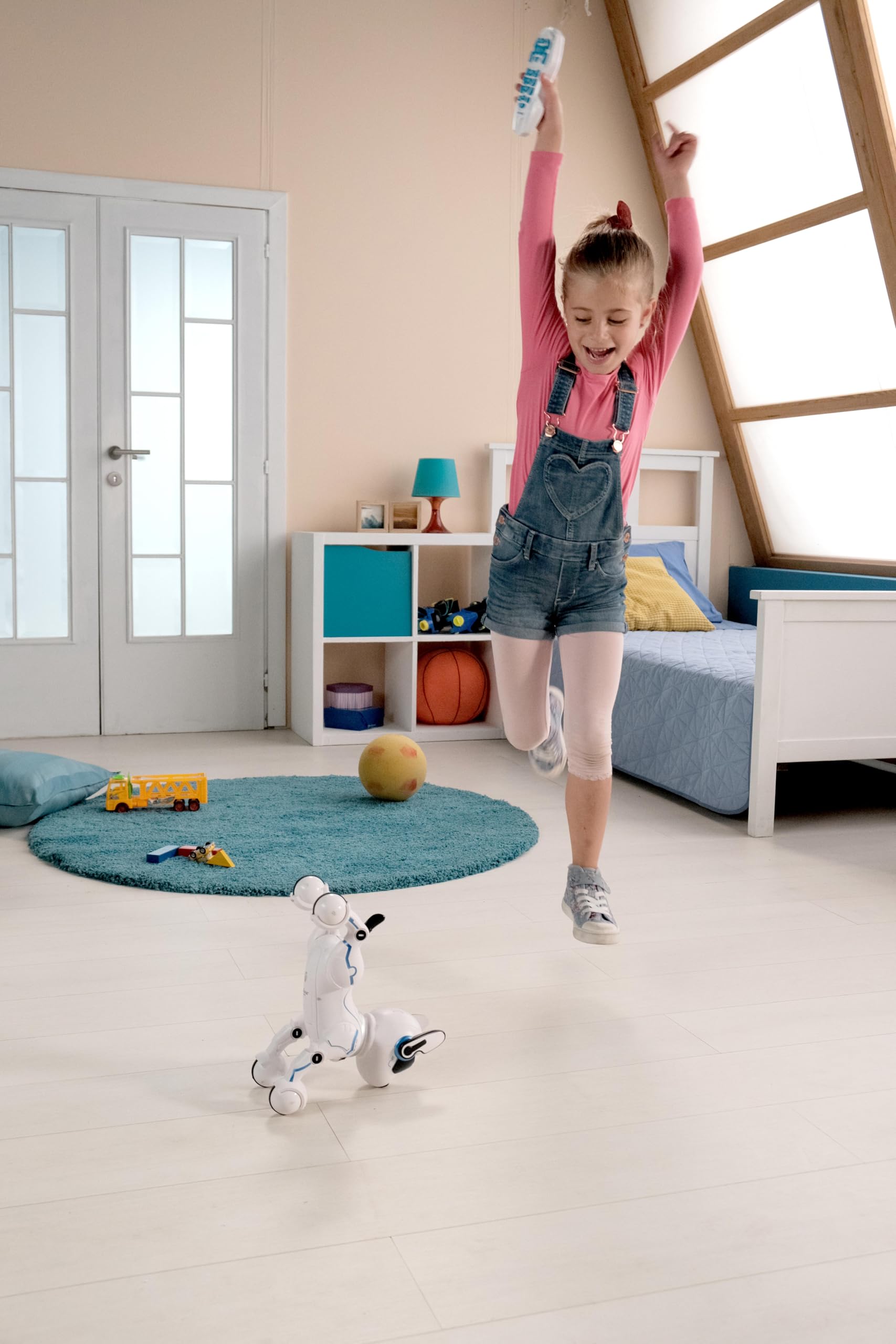 Lexibook Power Puppy - Il Mio Robot da addestramento - Robot con Telecomando, Funzione di addestramento e Controllo dei gesti, DOG01LXB