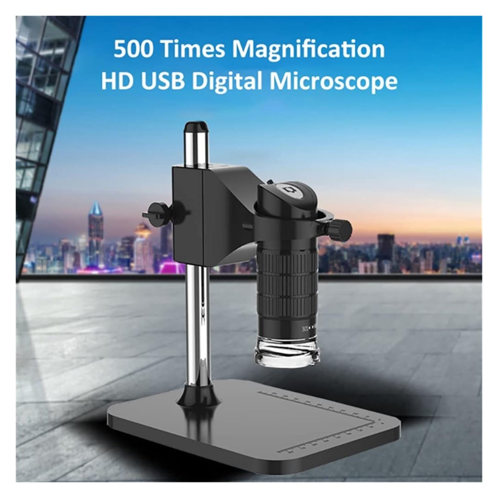 Microscopio Digitale Microscopio Professionale Palmare Microscopi 1000X 2MP Endoscopio Elettronico, con Supporto Regolabile portatile
