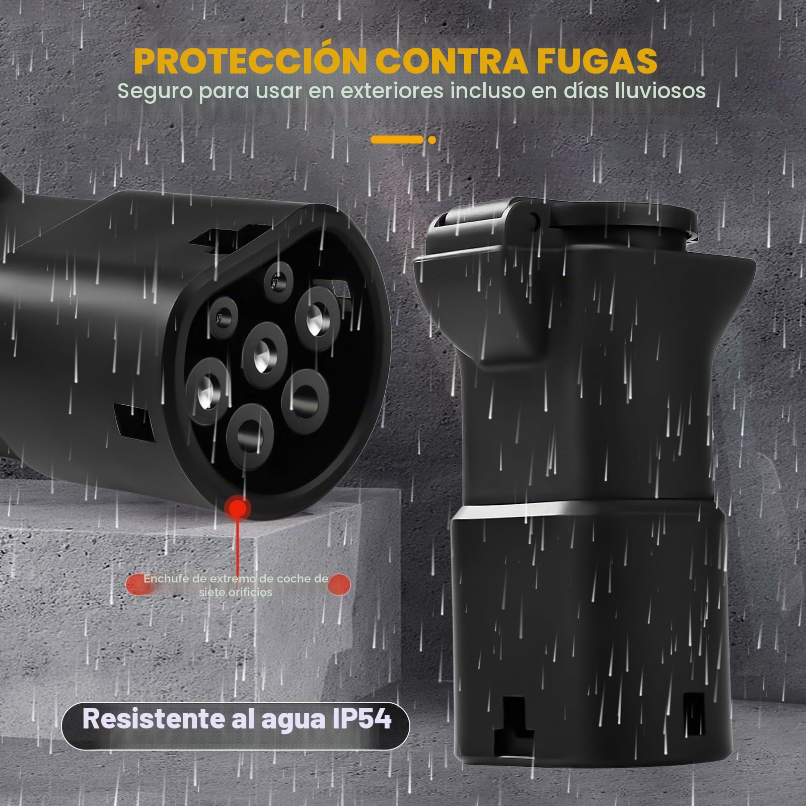 Adaptador V2L para descarga y vehículo V2L, 3,5 kW, 16 A, 220 V, tipo 2 a Schuko, IP54, compatible con MG4, MG5, MG