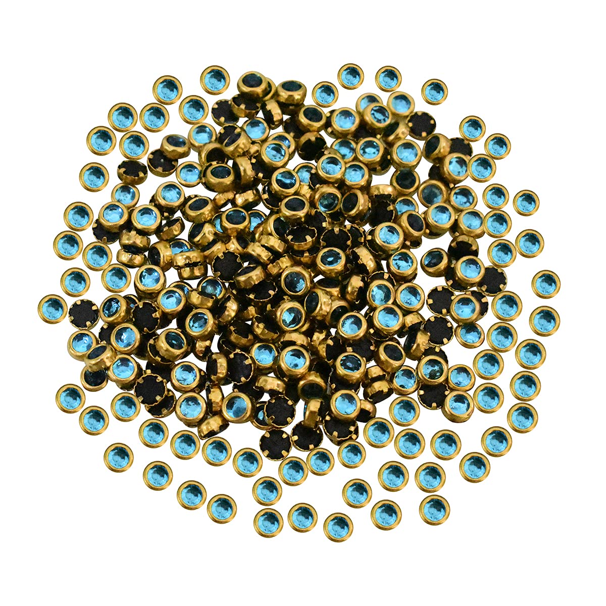 EmbroideryMaterial 3 MM Light Blue Flat Back Kundan Stones Beads for Craft, Embroidery Work, Jewellery Making, Aari Work, Bangles, Clothes Designing (Round, 500 Pieces) (B092VQCXPW) Amazon Price History, Amazon Price Tracker