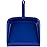 SPARTA Large Handheld Dustpan with Hanging Hole, Heavy-Duty Plastic Dustpan with Wide Lip for Countertops and Surfaces, Plastic, 10 Inches, Blue
