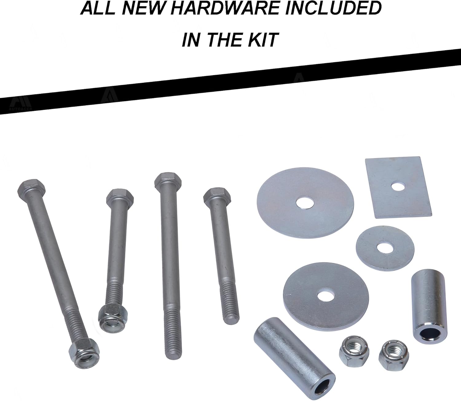 Front & Rear, Upper & Lower Body Mount Bushings Kit 16 pcs made in High grade Polyurethane + All Harware For F-150 STANDARD/CREW CABS, F-250 STANDARD/CREW CABS LIGHT & BLACKWOOD TRUCK