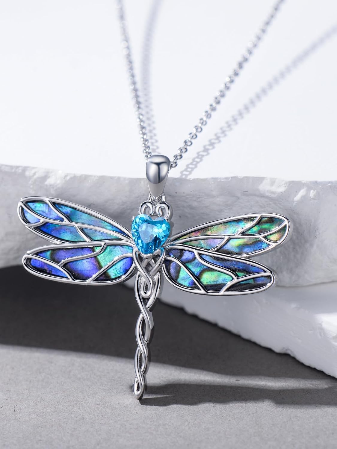 925 Sterling Silver Butterfly/Dragonfly/Ladybug Necklace Animal Jewelry Gifts for Women Christmas Birthday - Image 2
