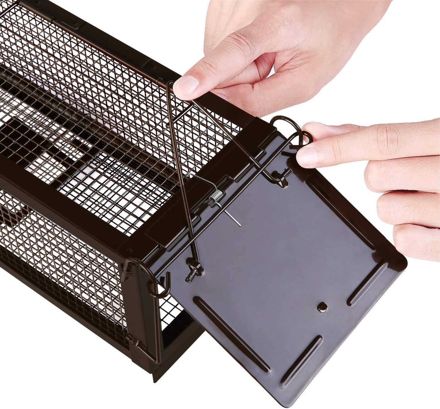RatzFatz® Lebendfalle Mausefalle, Premium Rattenfalle, XXL Profi, Garten & Haus, Siebenschläfer, Alle Kleintiere Sensibilität einstellbar, Wiederverwendbar Falle, Modell Quickcatch 1.0