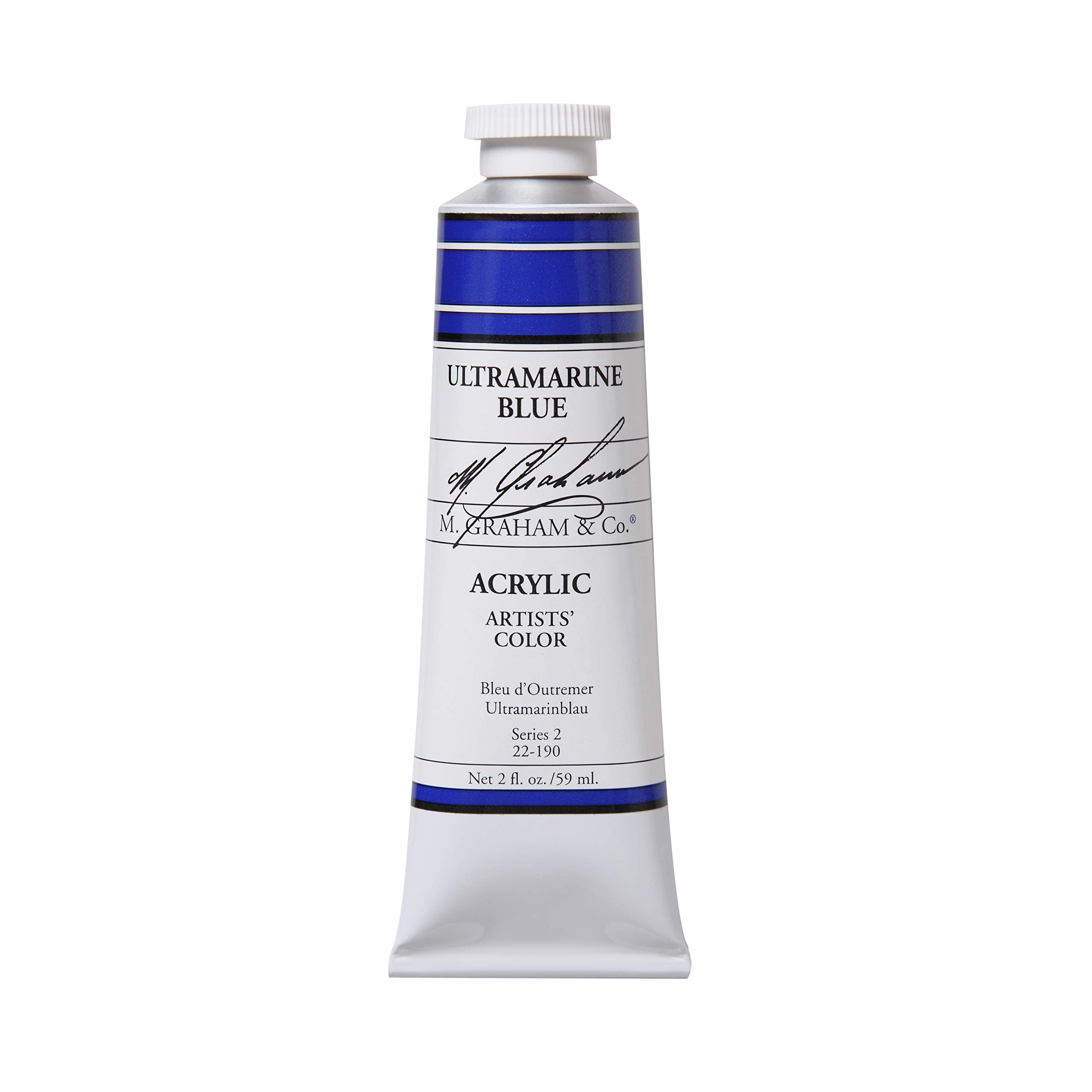 M. Graham & Co. 22-190 M. Graham 2-Ounce Tube Acrylic Paint, Ultramarine Blue