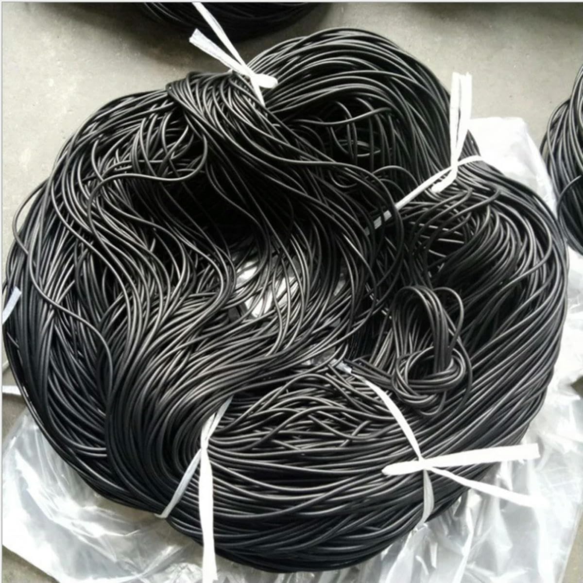 Les bulles rondes, Joint d'étanchéité rond en caoutchouc mousse noir, plusieurs tailles, 1 à 10 mètres(10mm,2 Meter)
