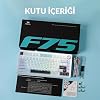 Aula F75 Mechanical RGB TKL Ice Vein Switch Wireless Macro Hot Swap Keyboard Navy Blue