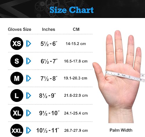 Miniatura 13 de TitanFlex Heavy-Duty Blue Nitrile Gloves, 6-mil, Fully Textured, Mechanic Disposable Gloves, Powder-Free, Latex-Free 04 Azul (Xl, 100ct),01 azul