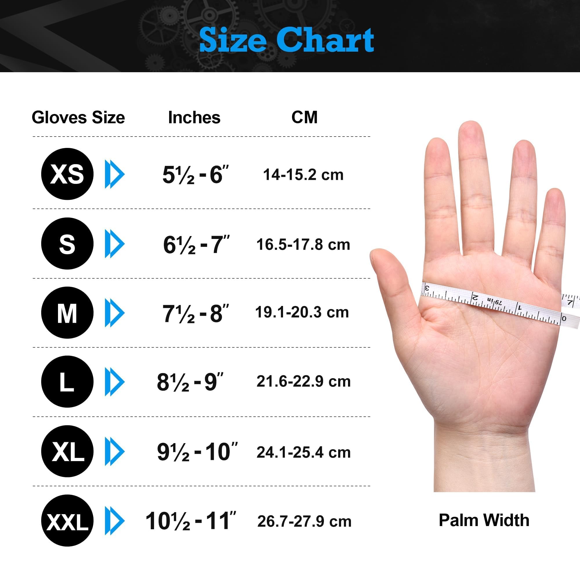 TitanFlex Gants jetables en nitrile bleu très résistants, taille S, boîte de 1000, 6 mil, entièrement texturés, sans poudre, sans latex