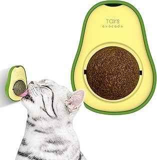 Catnip Ball, 2 Pack Cat nip & Gall Favor, Avocado Shaped Catnip Toys for Cats, Natural Ingredients Catnip Ball Toys