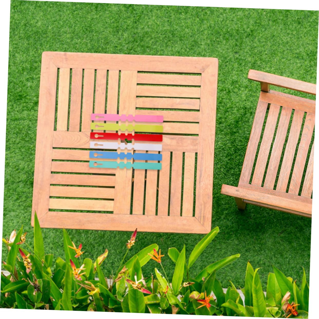 1200 Pezzi Etichette Plastiche per Piante Regolabili Etichette Impermeabili con Anello Adattabile Marcatori Resistenti per Piante Esterne Facili da Scrivere e Riutilizzabili