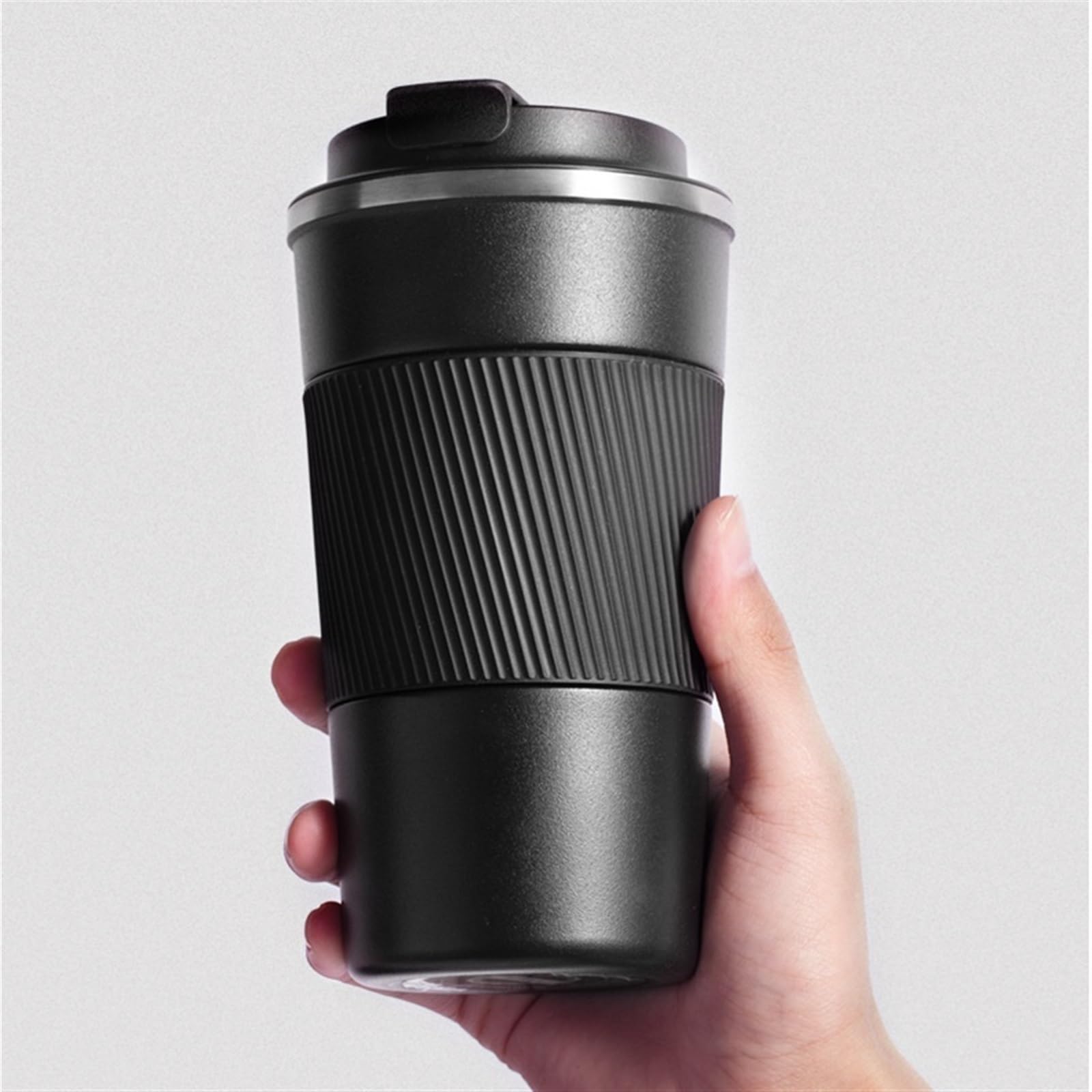 Isolierbecher Isolierte Wassertasse, Kaffeetasse, tragbar, isolierte Wassertasse, Edelstahl, Auto, tragbare Wassertasse(A)