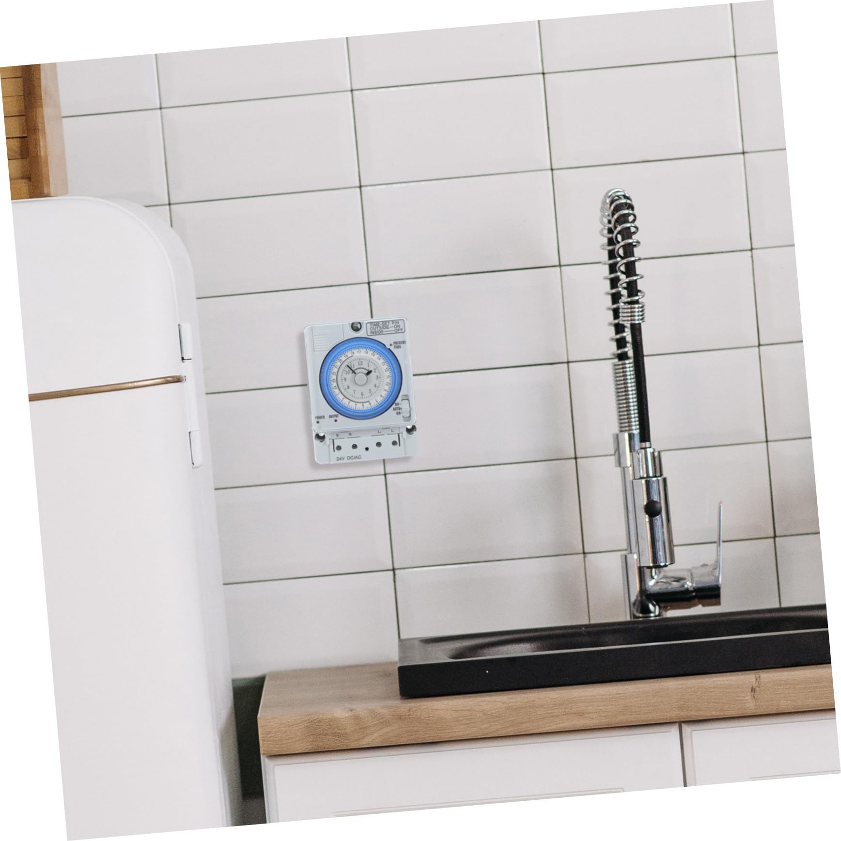 Mechanischer Timer mit Zeitschaltuhr, Pc, Weiß, Einfach zu Bedienen | Backen und Eierkochen, Mechanischer Countdown Timer, Einfache Bedienung Zufälliger Stil