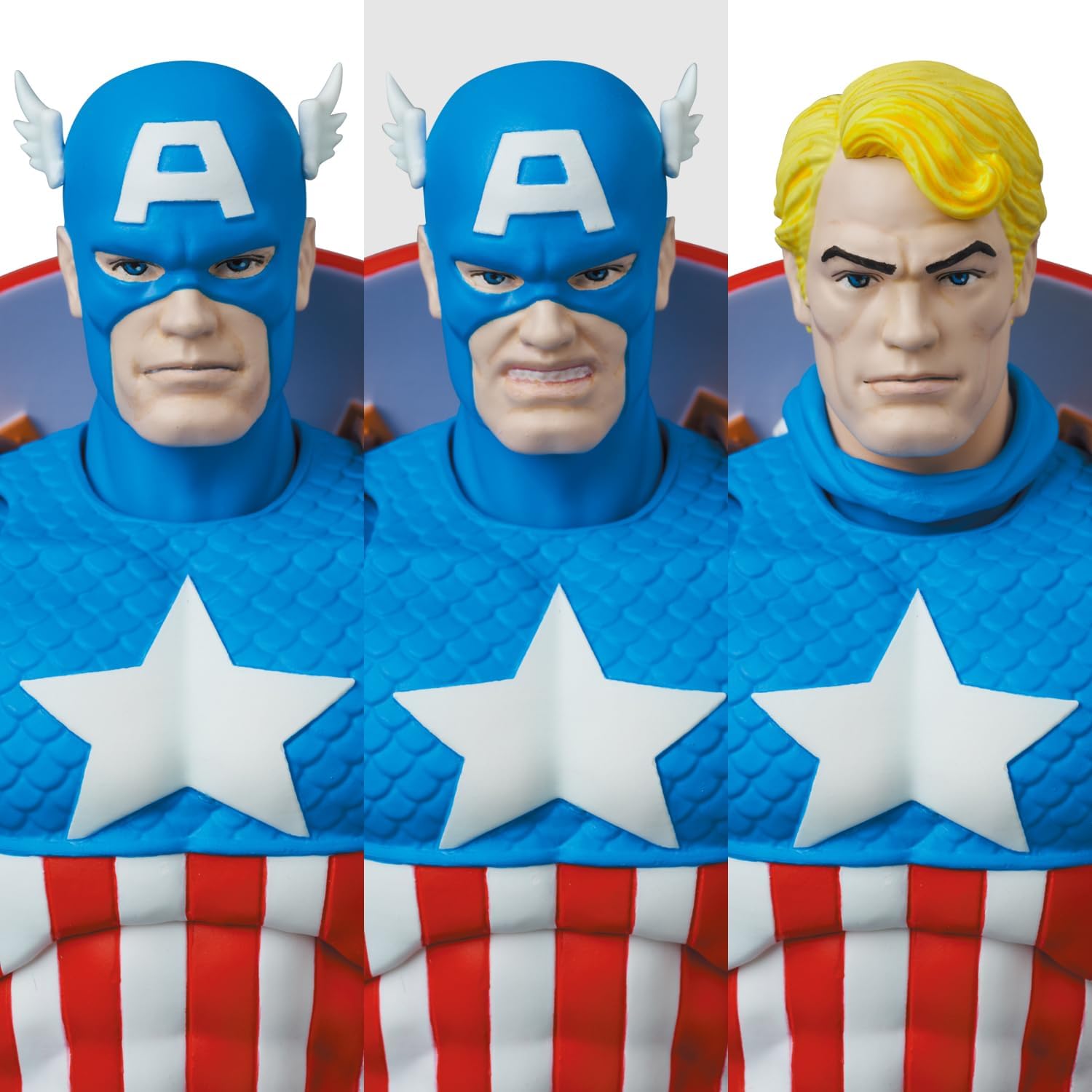 MAFEX No. 217 Captain America (COMIC Ver.) Total Height: Approx. 6.3 inches (160 mm), Non-scale, Painted Action Figure