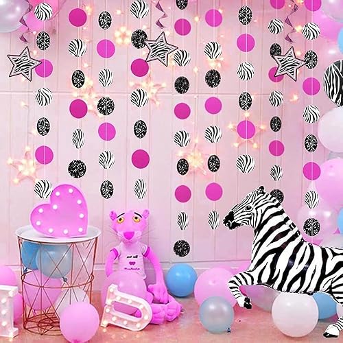 Miniatura 5 de Decoraciones de estrella con estampado de cebra de 260in 3 unidades