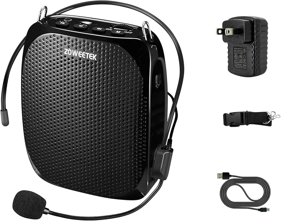 ZOWEETEK Portable Rechargeable Mini Voice Amplifier with Wired ZOWEETEK Portable Rechargeable Mini Voice Amplifier with Wired