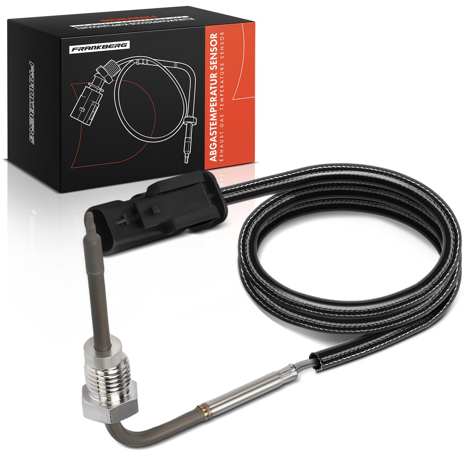Frankberg Sensore temperatura gas di scarico Sensore gas di scarico Compatibile con Tipo Berlina 356 357 Tipo Compatto 356 357 500L 351 352 Fiorino Furgone/MPV 225 Tipo Station Wagon 356 357 46341094