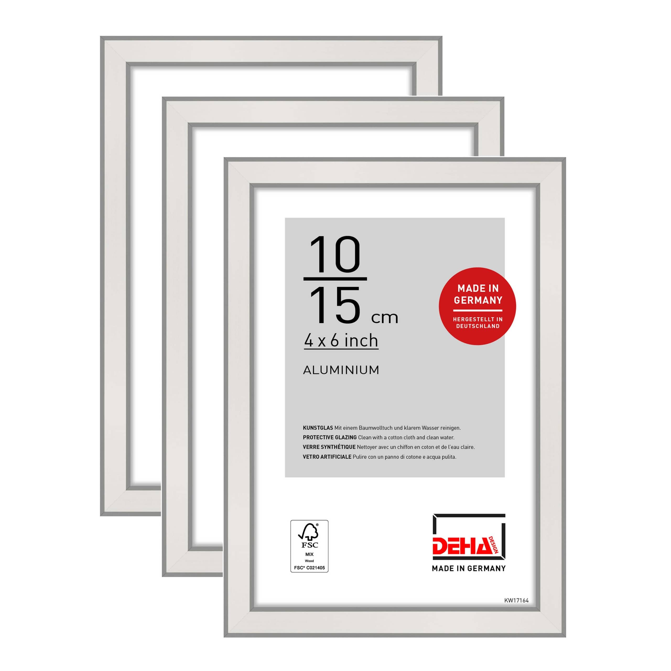 Cadre photo 10x15 cm en aluminium pour décorer votre salon et vos meubles de bureau