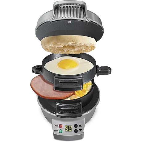 Hamilton Beach 25478 Breakfast Sandwich Maker with Timer