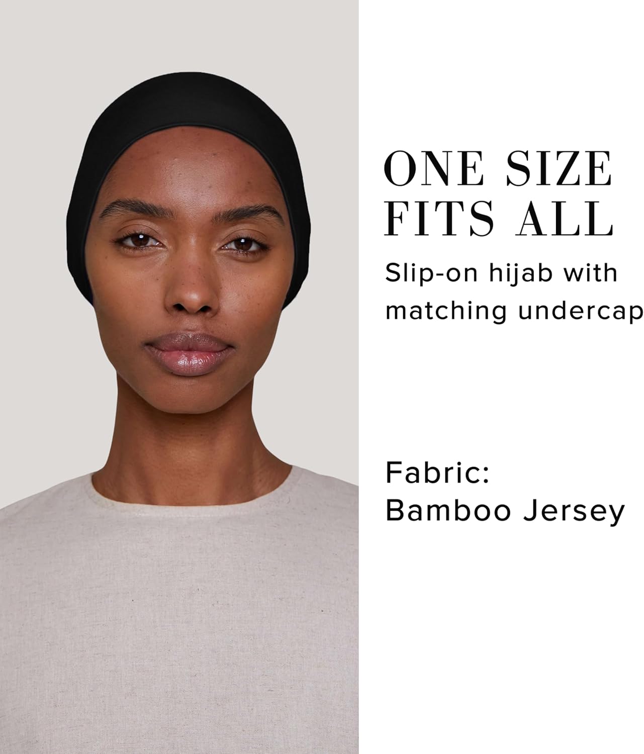 VOILE CHIC Instant Hijab Scarf for Women - 2-Piece Amira Slip-On Premium Jersey Hijab Scarf Wrap - Image 4