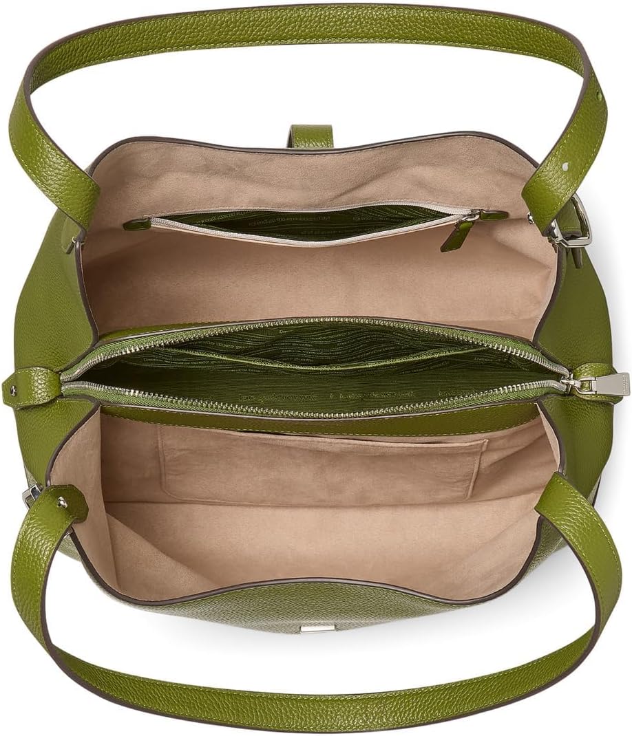 kate spade new york womens Deco Pebbled Leather Large Shoulder Bag - Image 4