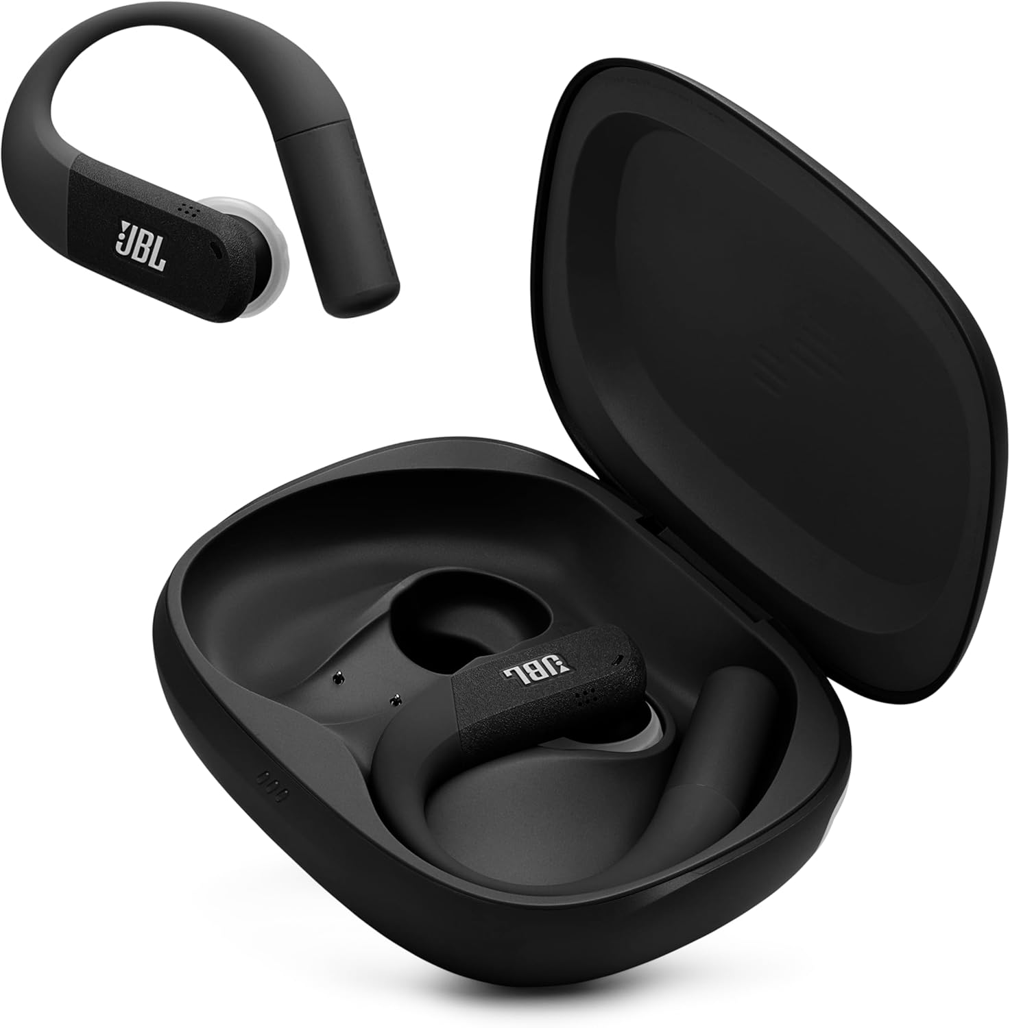JBL Endurance Peak 4 - True Wireless Noise Cancelling Sport Earbuds, Up to 48Hrs Total Playback, Water & dust Proof (IP68), Secure fit with TwistLock Design, & 6 mics for Perfect Calls (Black/Grey)