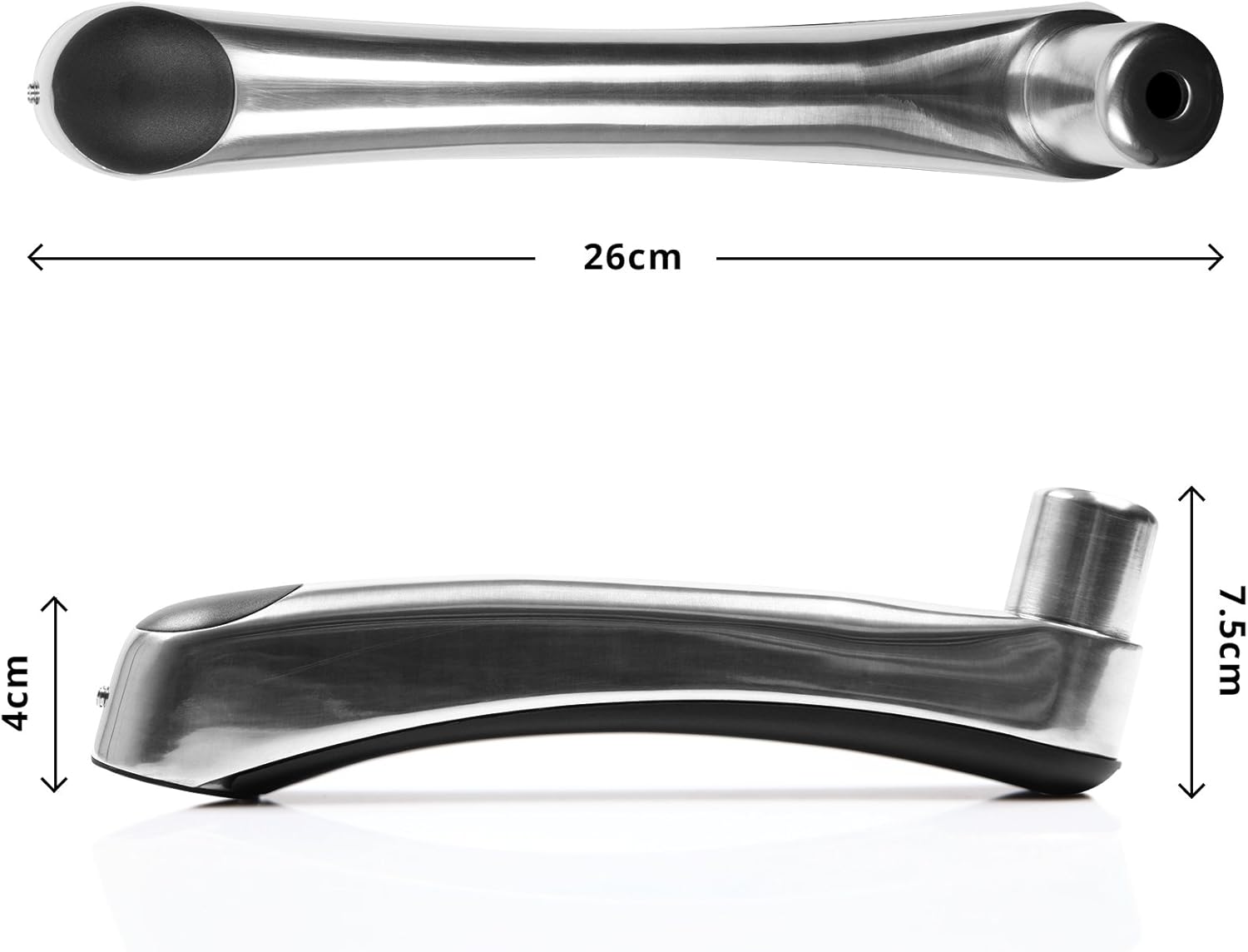 Duronic Spare Arm DM65 [Single] 1x Arm Compatible with All Duronic Monitor Desk Mounts in DM65 Gas-Powered Range | Steel | Chrome Finish | Use to Extend DM651, DM652, DM653