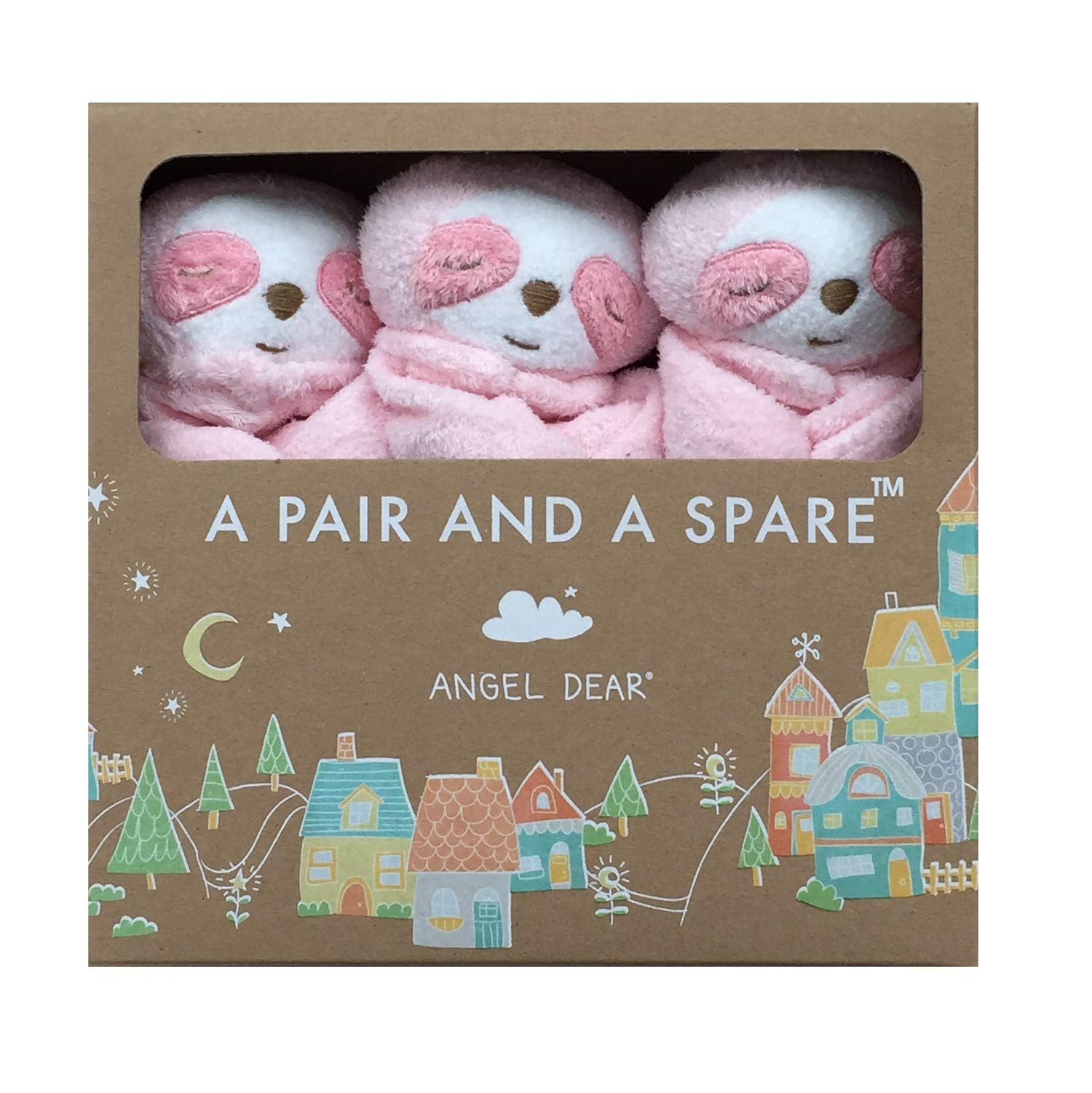 Angel Dear Pair and A Spare Pink Sloth