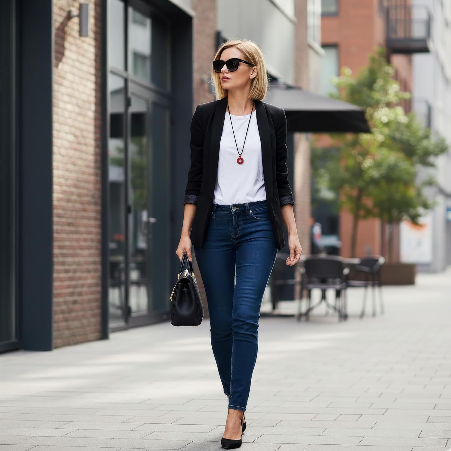 Cinnabar Donut Pendant Necklace, Feng Shui Amulet for Protection & Good Luck, Natural Stone Jewelry on Adjustable Cord (18mm) - Image 5