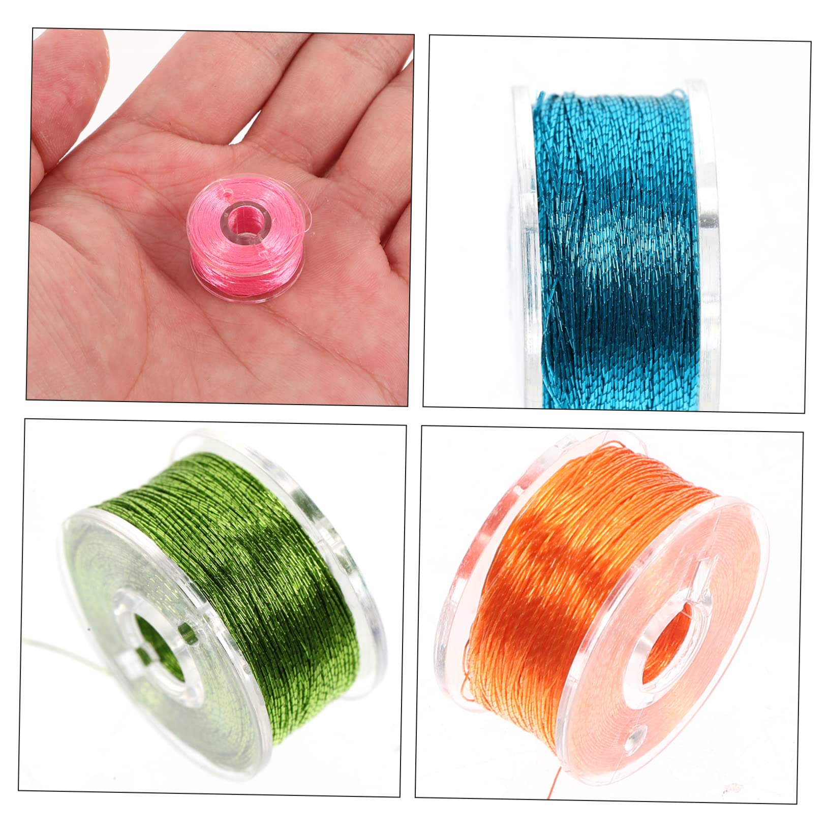 75 Rollos hilo de bordar hilos de bricolaje pulseras de hilo mano decoración hilo de coser hilos resistentes al desgaste hilos de punto de cruz delicado Decorar herramienta Metal