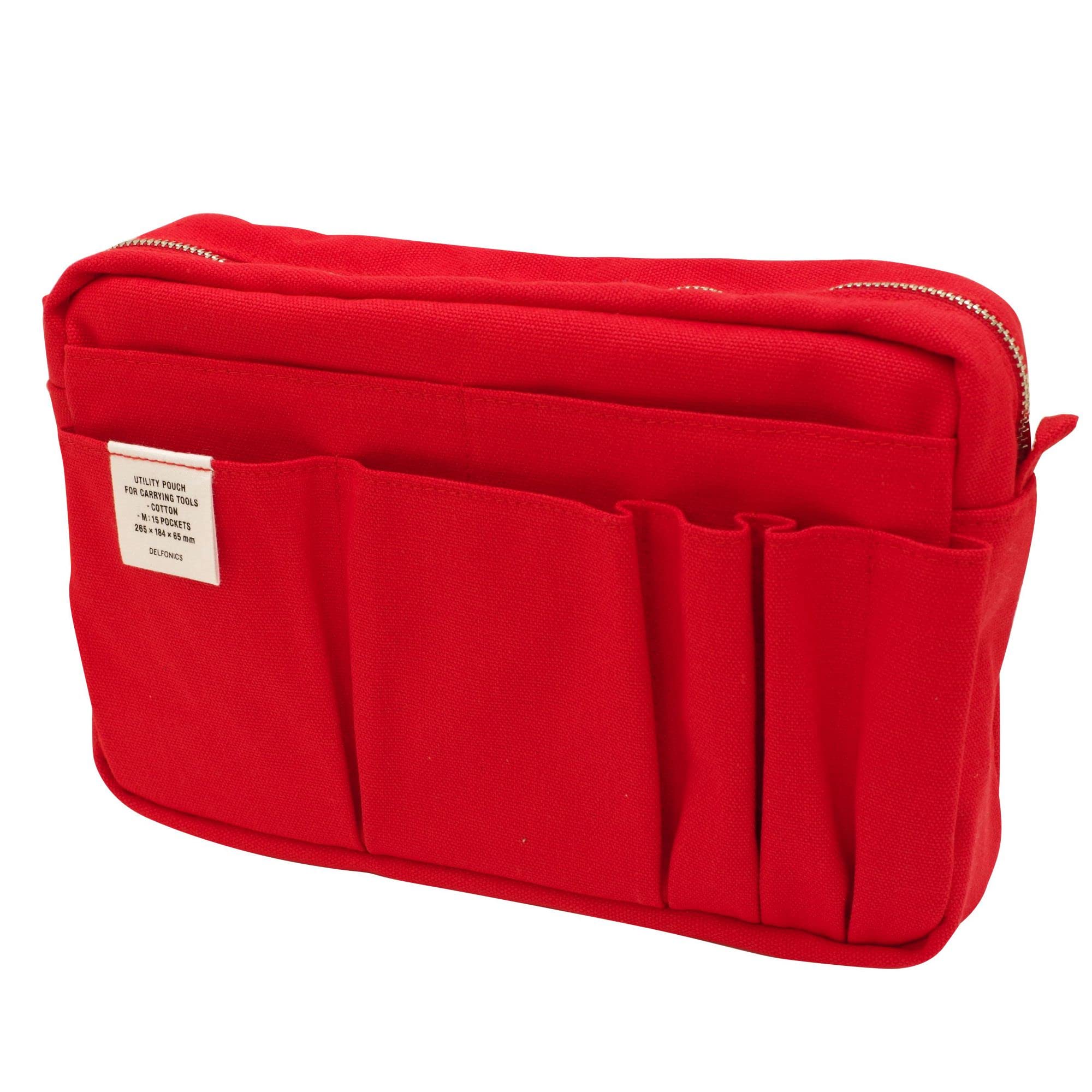 Delfonics 500092 Sac de transport intérieur en coton Rouge Taille M