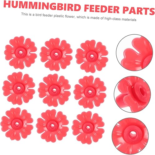 Miniatura 6 de Happyyami 20 piezas de comedero de pájaros de repuesto para comederos de pájaros para colibríes, accesorios al aire libre, alimentador de colibríes,